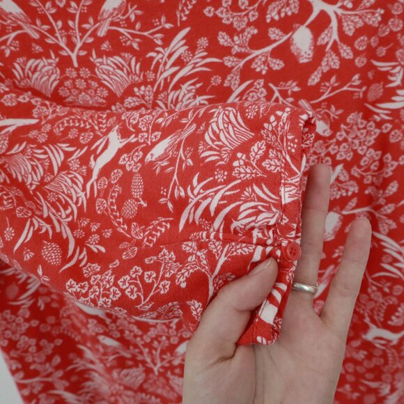 Old Navy Shift Dress Womens S Red Bloomcore Boho Preppy Classic Modern Feminine - Picture 10 of 16